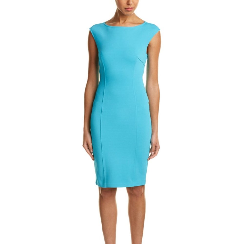 ST. JOHN Luxe Sculpture Knit Sheath Dress